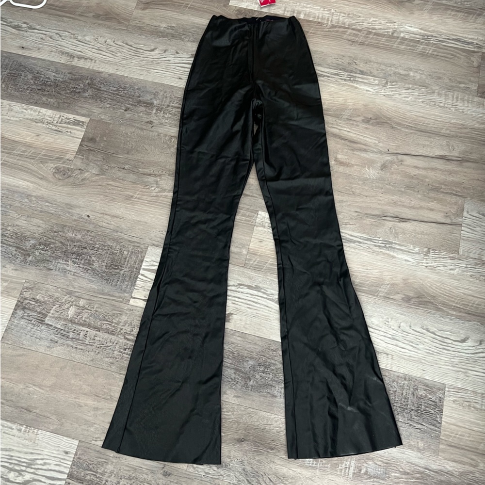 Commando Faux leather flare legging